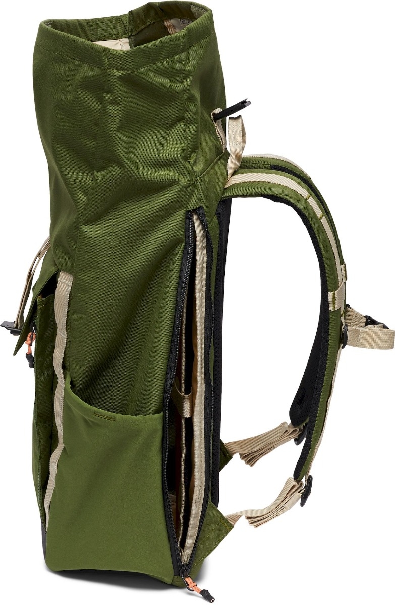 Columbia Convey II 27L Rolltop dagrugzak Groen zijvak