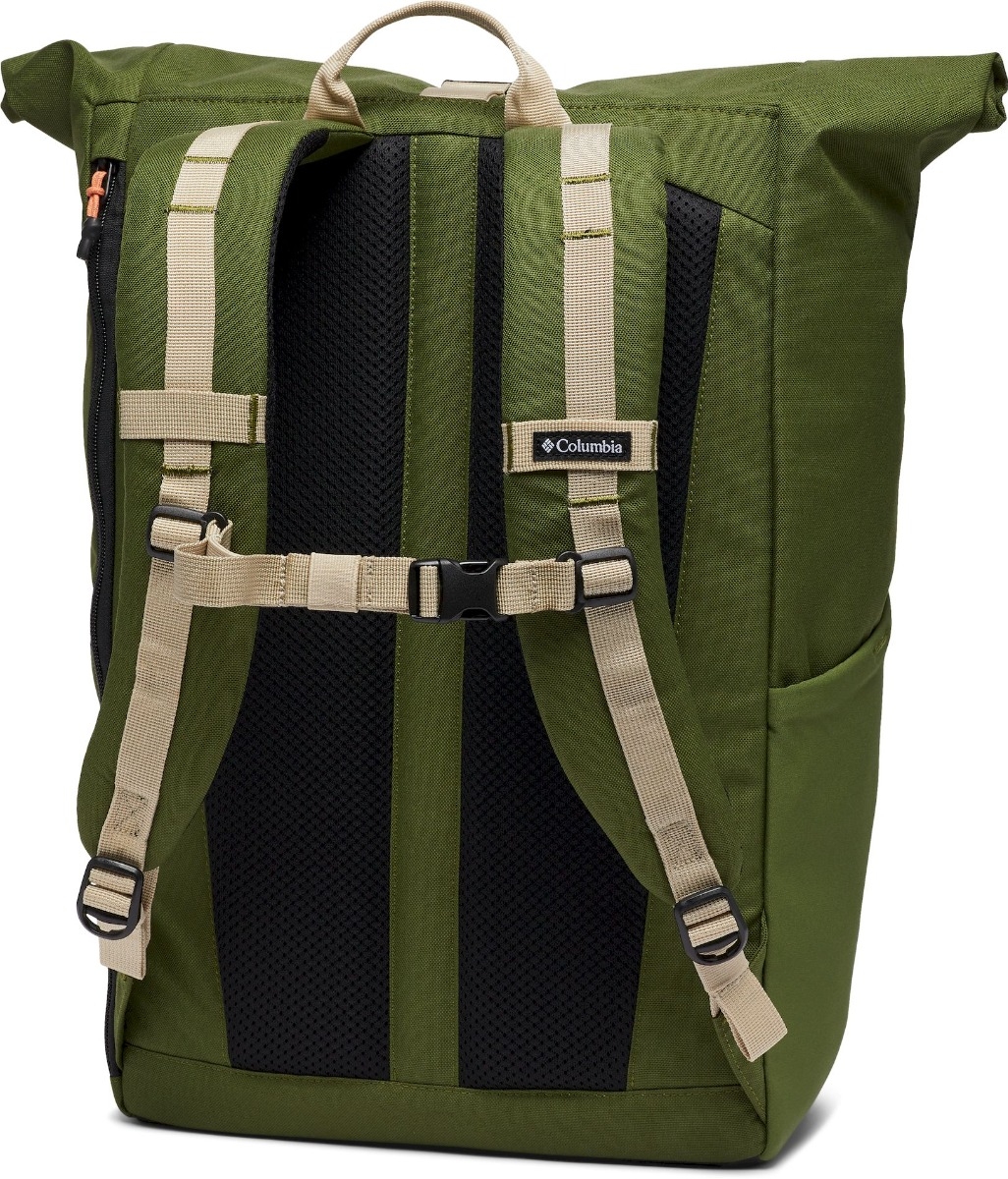 Columbia Convey II 27L Rolltop dagrugzak Groen achterkant
