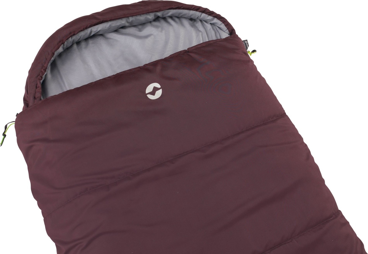 Outwell Campion Lux slaapzak - Aubergine Rood