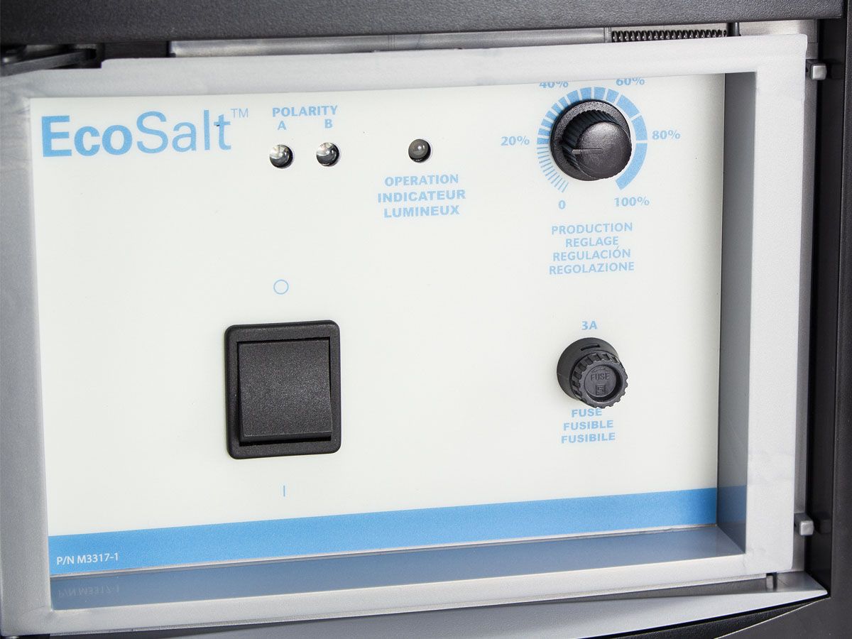 Davey EcoSalt 13 zoutelectrolyse (tot 60 m3) display.