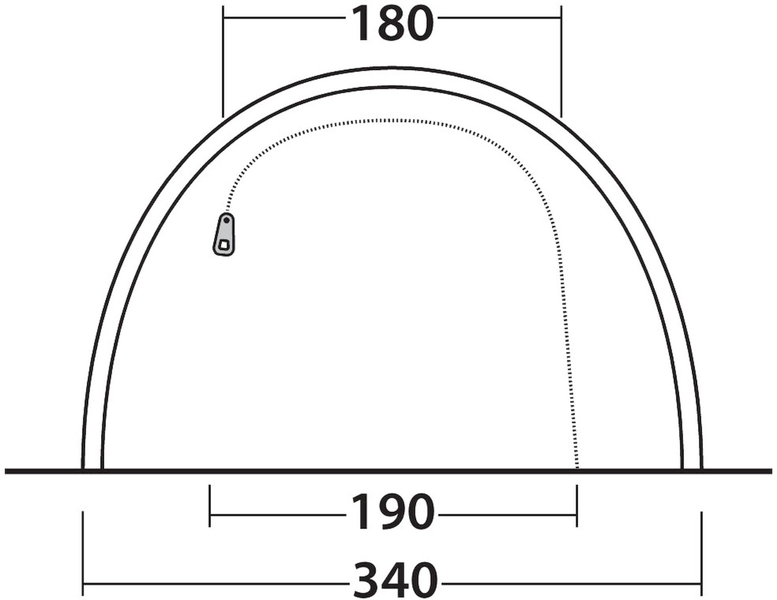 Outwell Starhill 5A opblaasbare tunneltent - 3 persoons