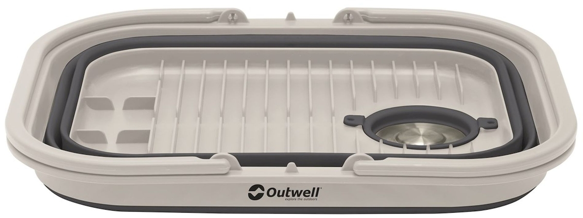 Outwell Collaps afwasbak inklapbaar met deksel - 20L - Grijs