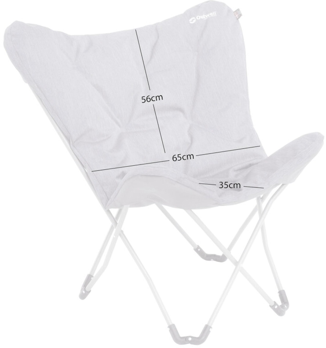 Outwell Seneca Lake vlinderstoel - Grijs