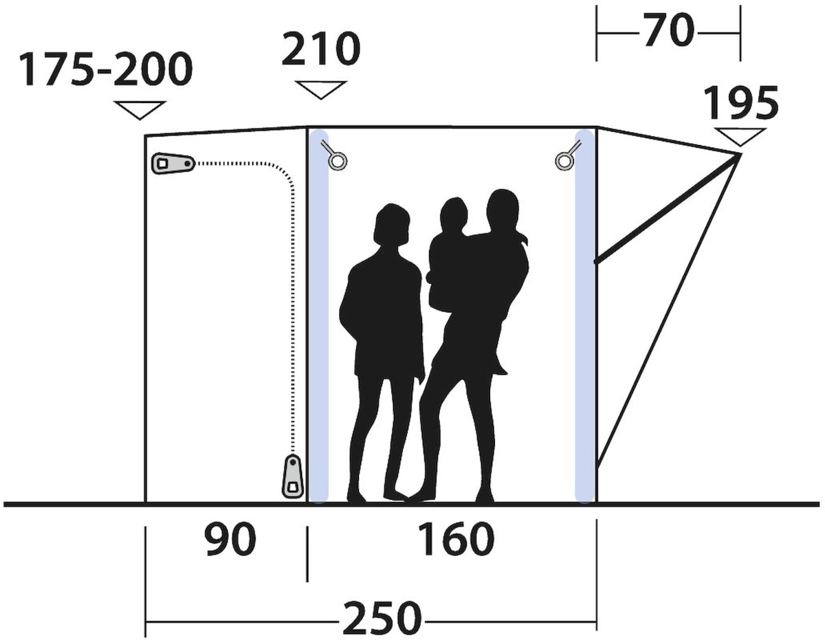 Outwell Newburg 160 Air opblaasbare bustent