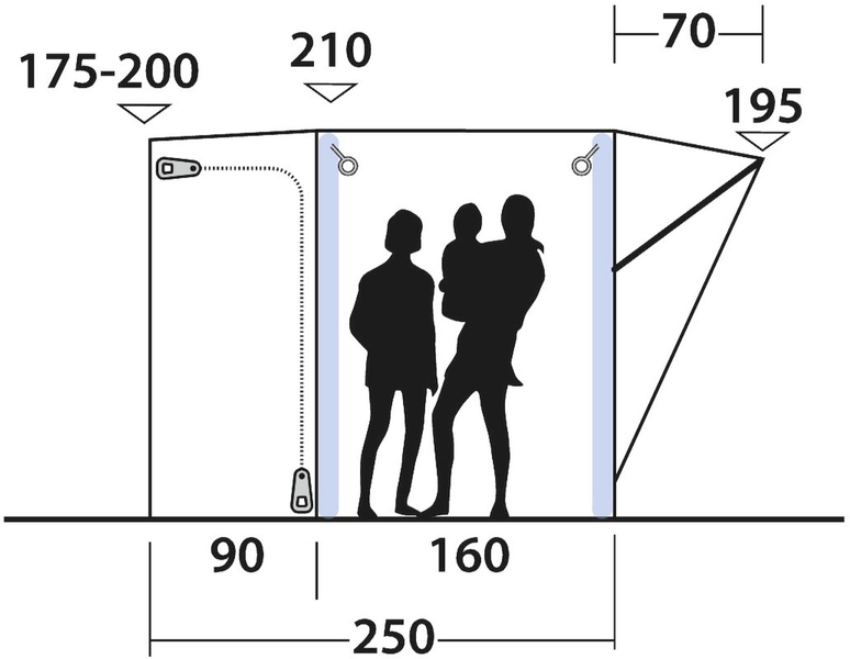 Outwell Newburg 160 Air opblaasbare bustent