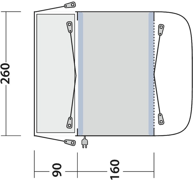 Outwell Newburg 160 Air opblaasbare bustent