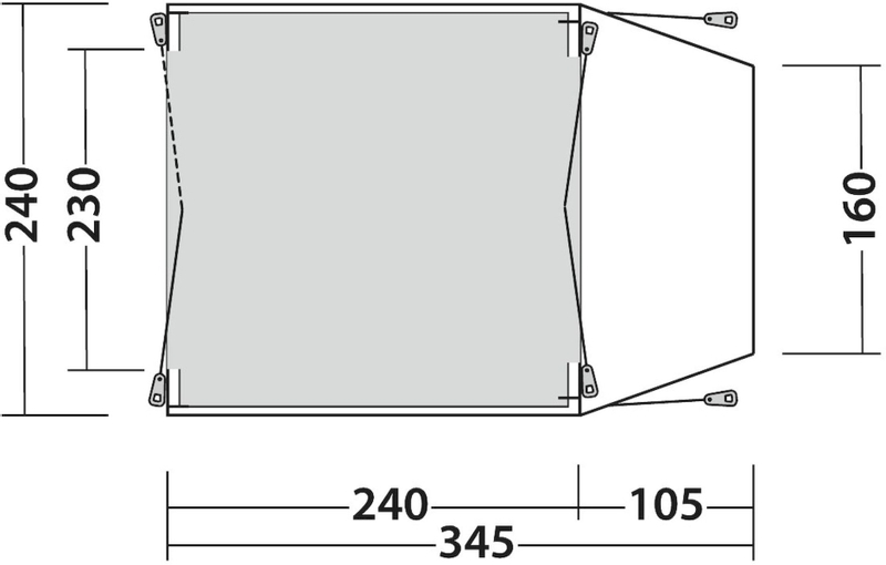 Outwell Beachcrest bustent