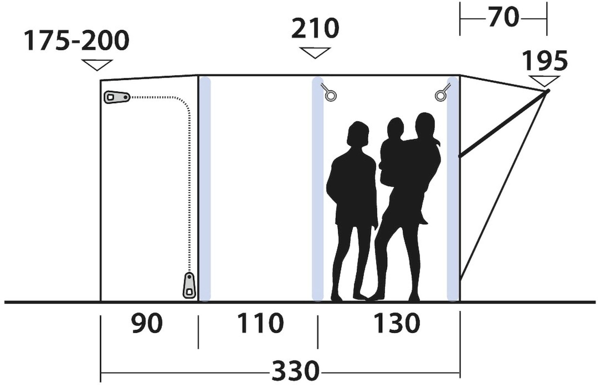 Outwell Newburg 240 Air opblaasbare bustent