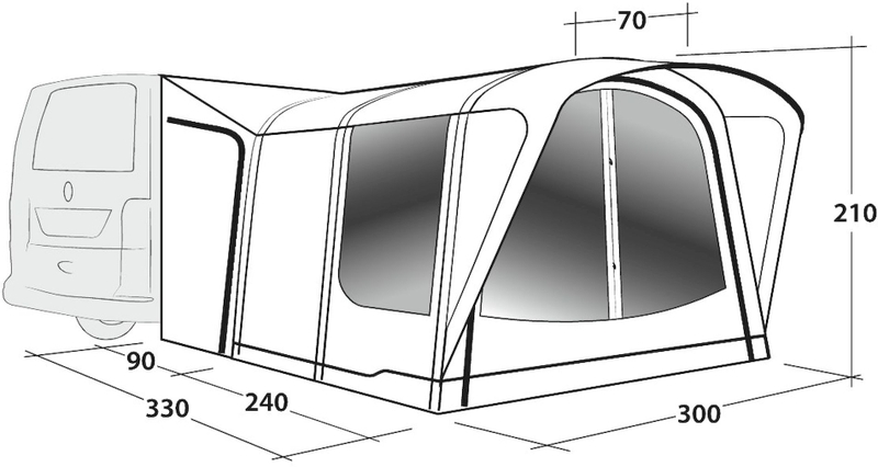 Outwell Newburg 240 Air opblaasbare bustent