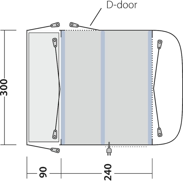 Outwell Newburg 240 Air opblaasbare bustent