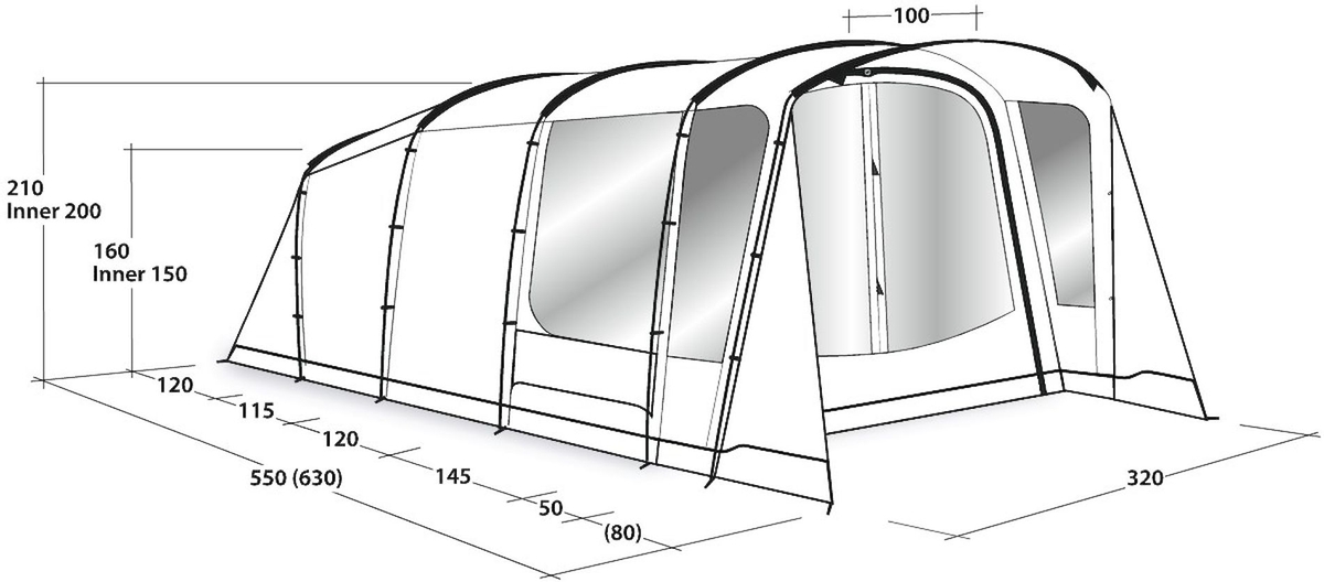 Outwell Greenwood 5  tunneltent - 5 persoons