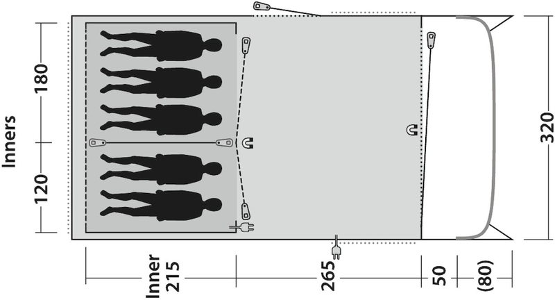 Outwell Greenwood 5  tunneltent - 5 persoons