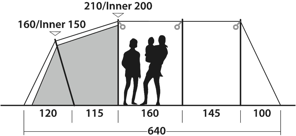 Outwell Norwood 6 tunneltent - 6 persoons