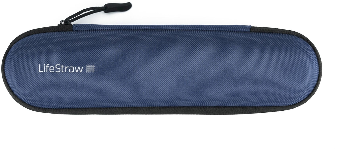 Lifestraw Peak Personal Straw waterfilter - Blauw - case