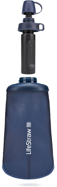 Lifestraw Peak Opvouwbare waterfilter fles - 650 ml - Blauw - LifeStraw