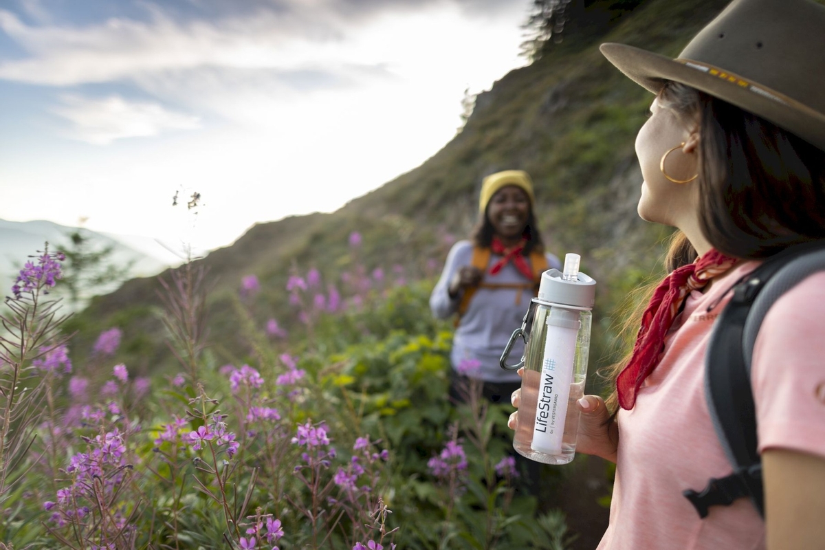 LifeStraw Go waterfilter fles - op reis