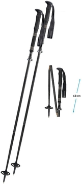 Komperdell FXP 4 Expedition Carbon skistokken - Zwart - 120-140 cm