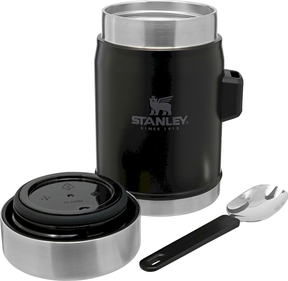 Stanley The Legendary Food Jar met lepel - 400 ml - Mat Zwart