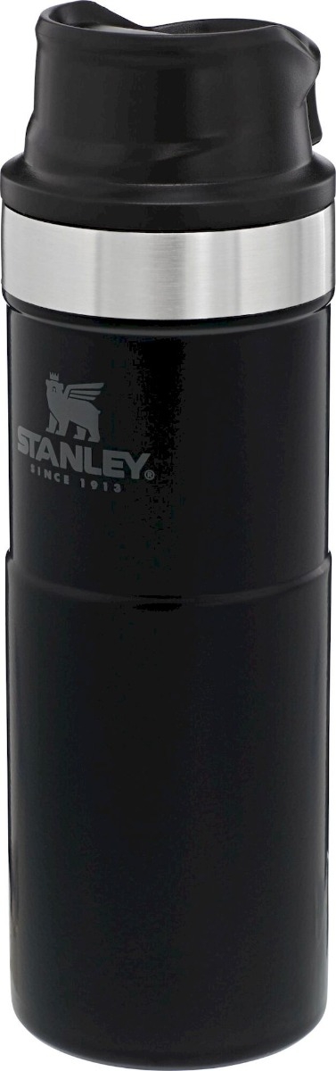Stanley The Trigger-Action Travel thermosfles - 470 ml - Mat Zwart