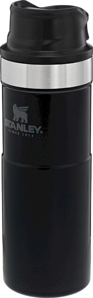 Stanley The Trigger-Action Travel thermosfles - 470 ml - Mat Zwart