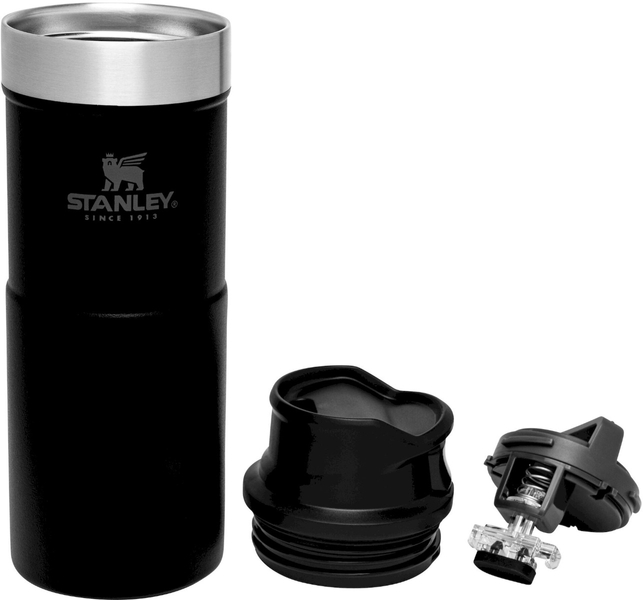 Stanley The Trigger-Action Travel thermosfles - 350 ml - Mat Zwart