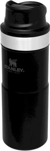 Stanley The Trigger-Action Travel thermosfles - 350 ml - Mat Zwart