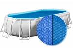 Solar cover ovaal - 518 x 370 (zeilmaat 512 x 364) - Blauw