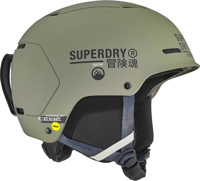 Cébé Pow MIPS x Superdry skihelm - Mat Olijfgroen