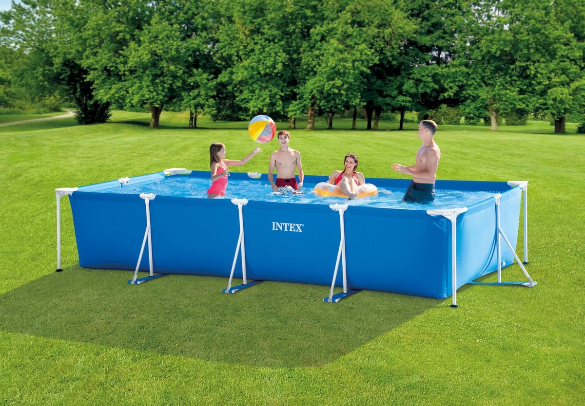 Intex metal Frame pool -450 x 220 x 84 - met filterpomp - in zwembad