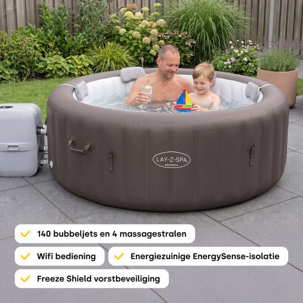Lay-Z Spa Dominica EnergySense Hydrojet opblaasbare spa - 6 persoons