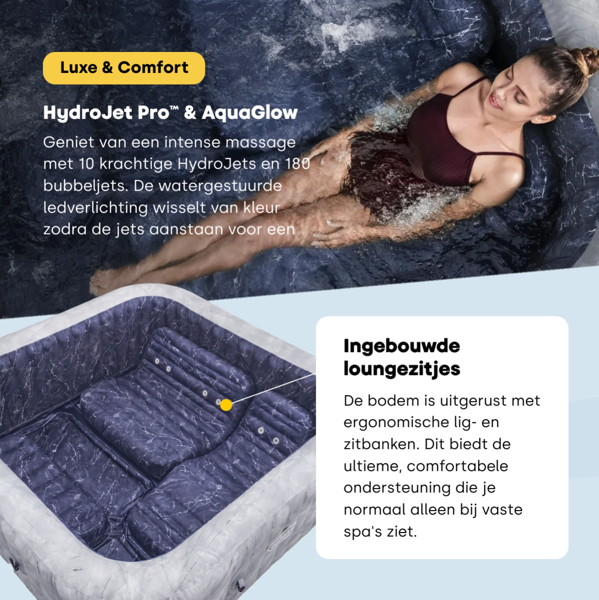 Lay-Z Spa San Francisco EnergySense Hydrojet Pro opblaasbare spa - 7 persoons