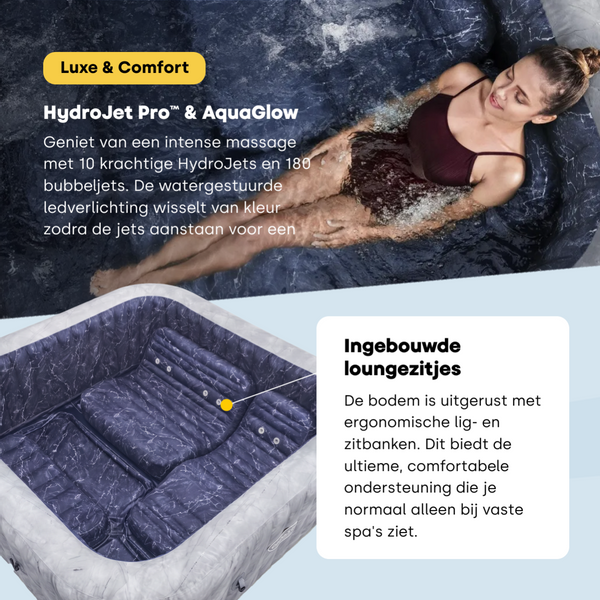 Lay-Z Spa San Francisco EnergySense Hydrojet Pro opblaasbare spa - 7 persoons