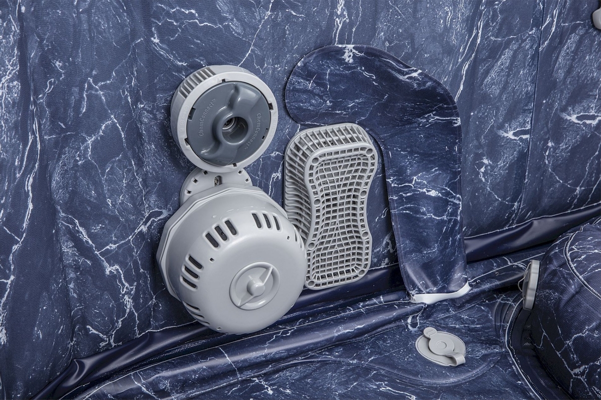 Lay-Z Spa San Francisco Hydrojet opblaasbare spa - 7 persoons chloordispenser