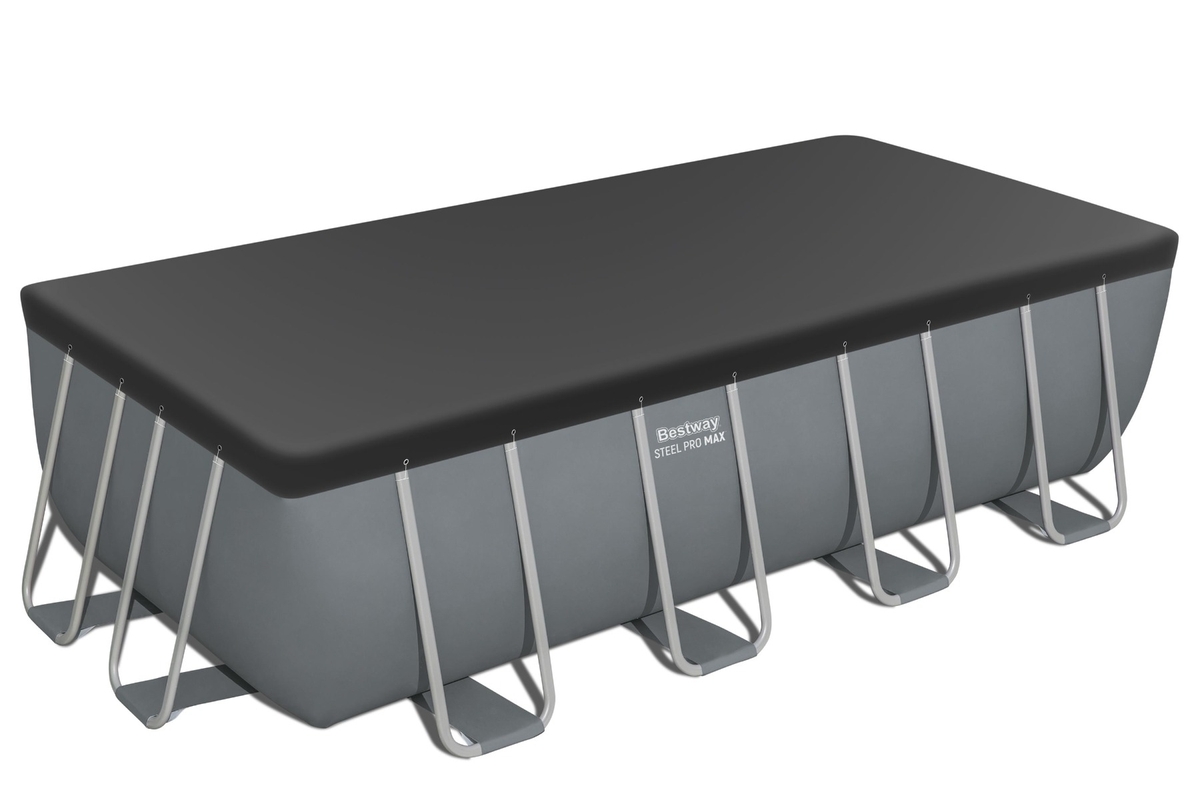 Bestway Power Steel zwembad - 488 x 244 x 122 cm - met filterpomp en accessoires