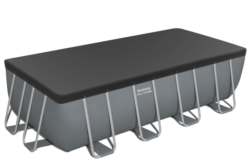 Bestway Power Steel zwembad - 488 x 244 x 122 cm - met filterpomp en accessoires