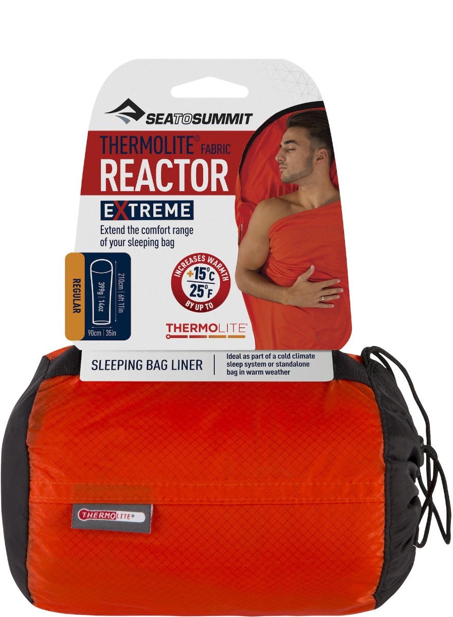 Sea to Summit Reactor Extreme Thermolite mummymodel lakenzak - Oranje