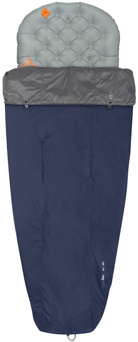 Sea to Summit Glow Quilt Regular slaapzak - Donkergrijs