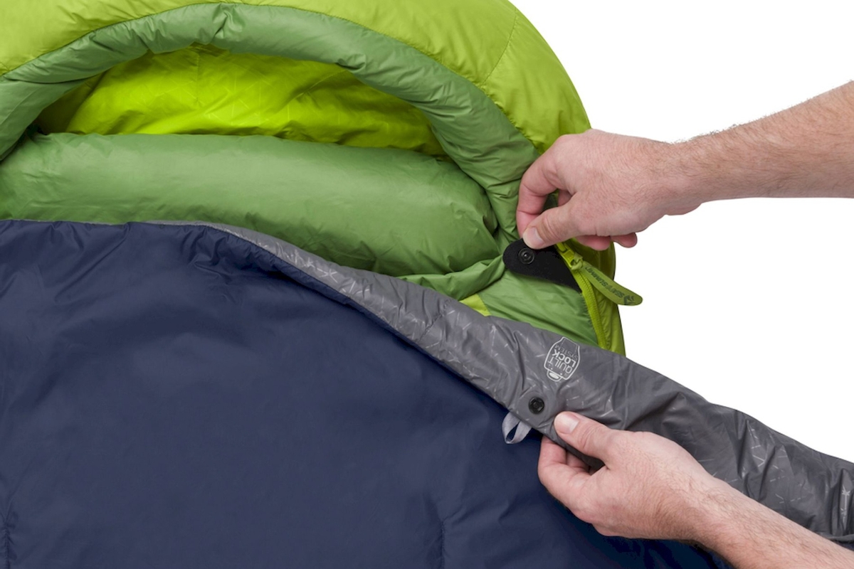 Sea to Summit Glow Quilt Large dekbed - Donkergrijs