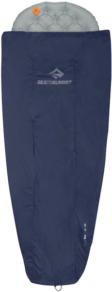 Sea to Summit Glow Quilt Large dekbed - Donkergrijs