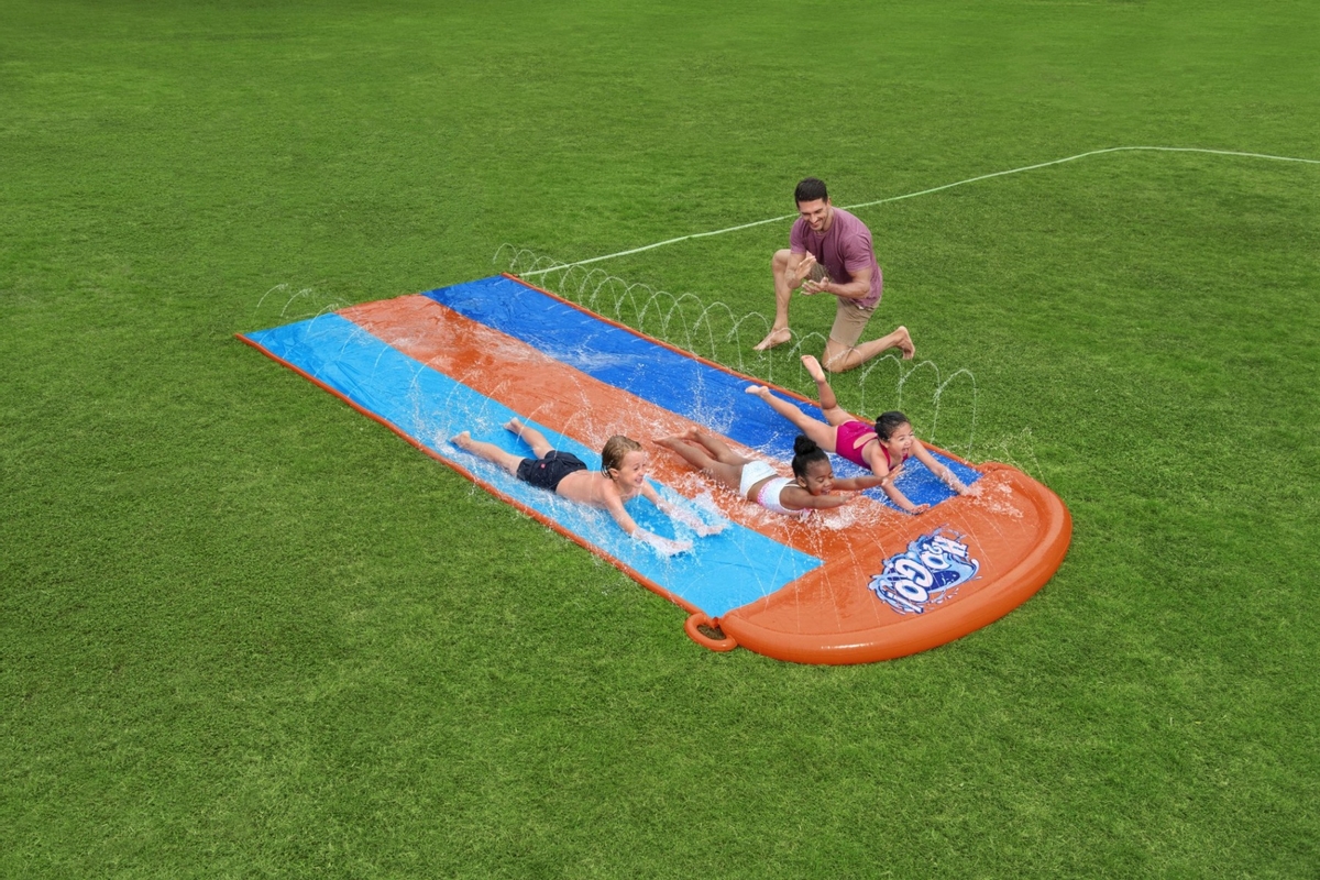 Bestway H2OGO! buikschuifbaan driedubbel- 488 cm