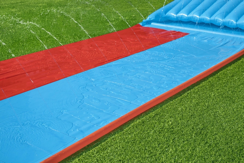 Bestway H2OGO! Tsunami Splash Ramp buikschuifbaan dubbel - 488 cm