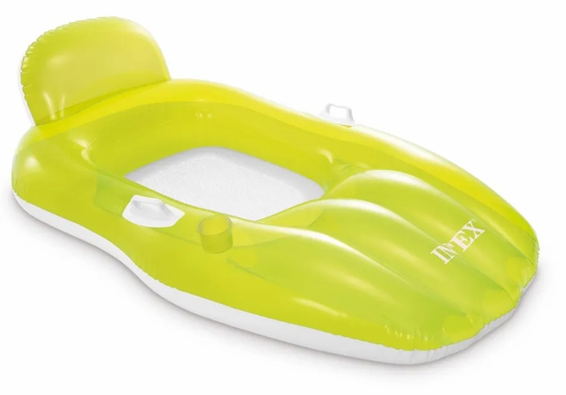 Intex Chill 'N Float opblaasbaar loungebed - Groen
