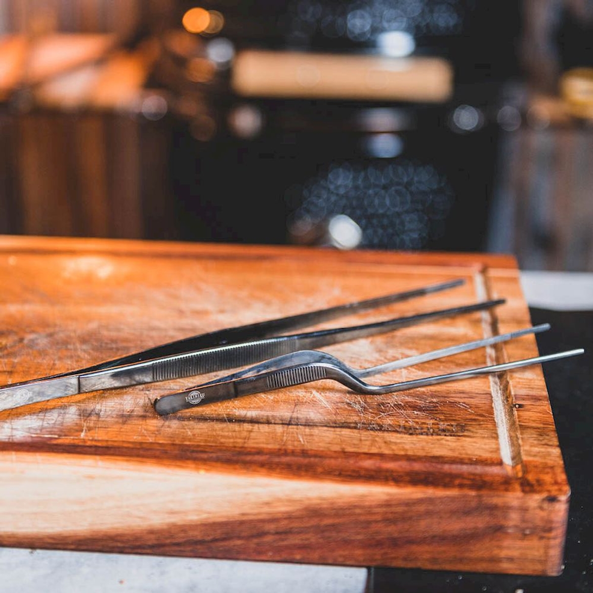 Yakiniku Pincet - gebogen voorbeeldset met rechte pincet