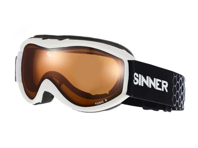 Sinner Combi-Pack (Bingham & Toxic) - Mat Zwart - Oranje lens
