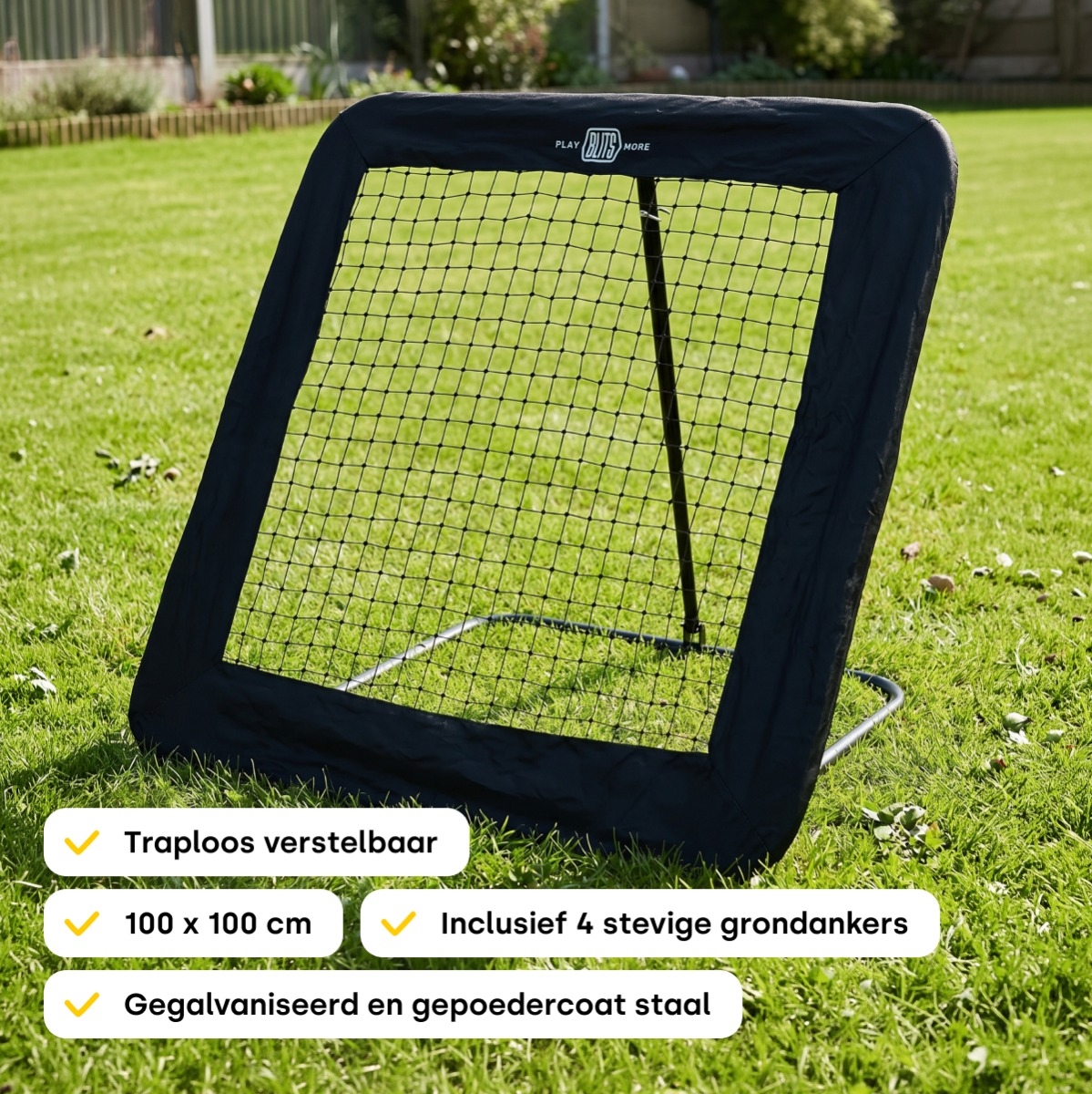 BLITS Rebounder verstellbar - 100 x 100 cm