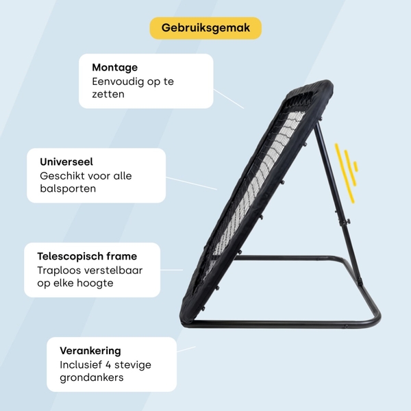 BLITS Rebounder verstellbar - 100 x 100 cm