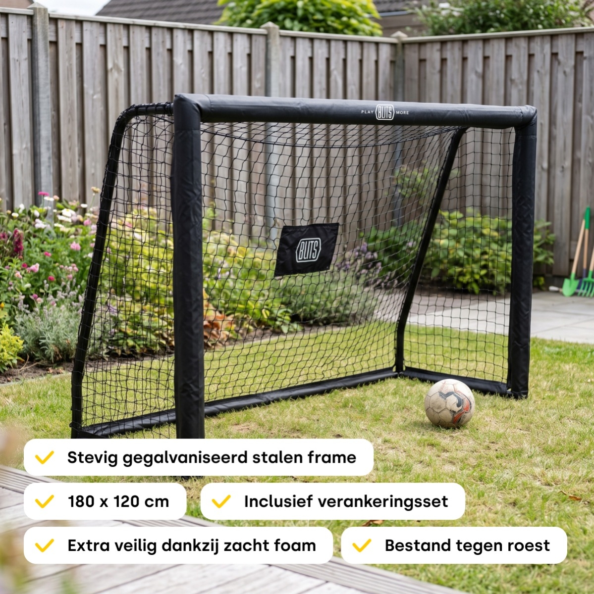 BLITS Street voetbaldoel - 180 x 120 cm