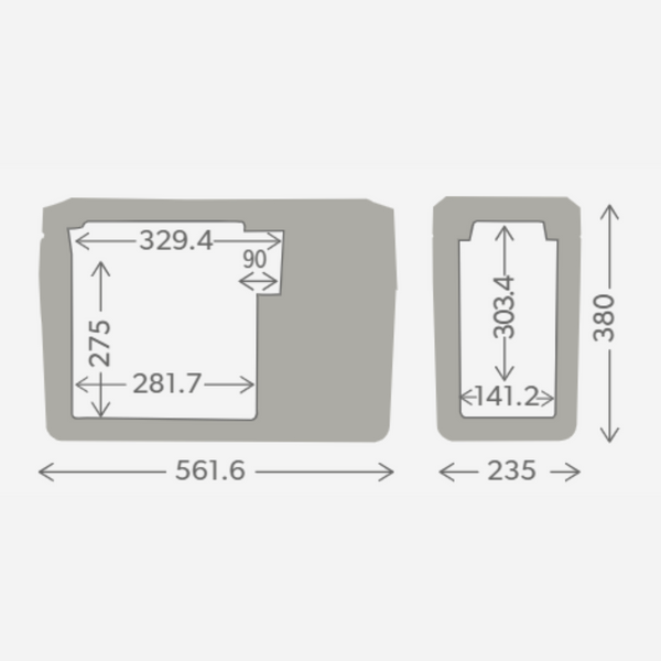Dometic CFF 12 compressor koelbox - vergrendel