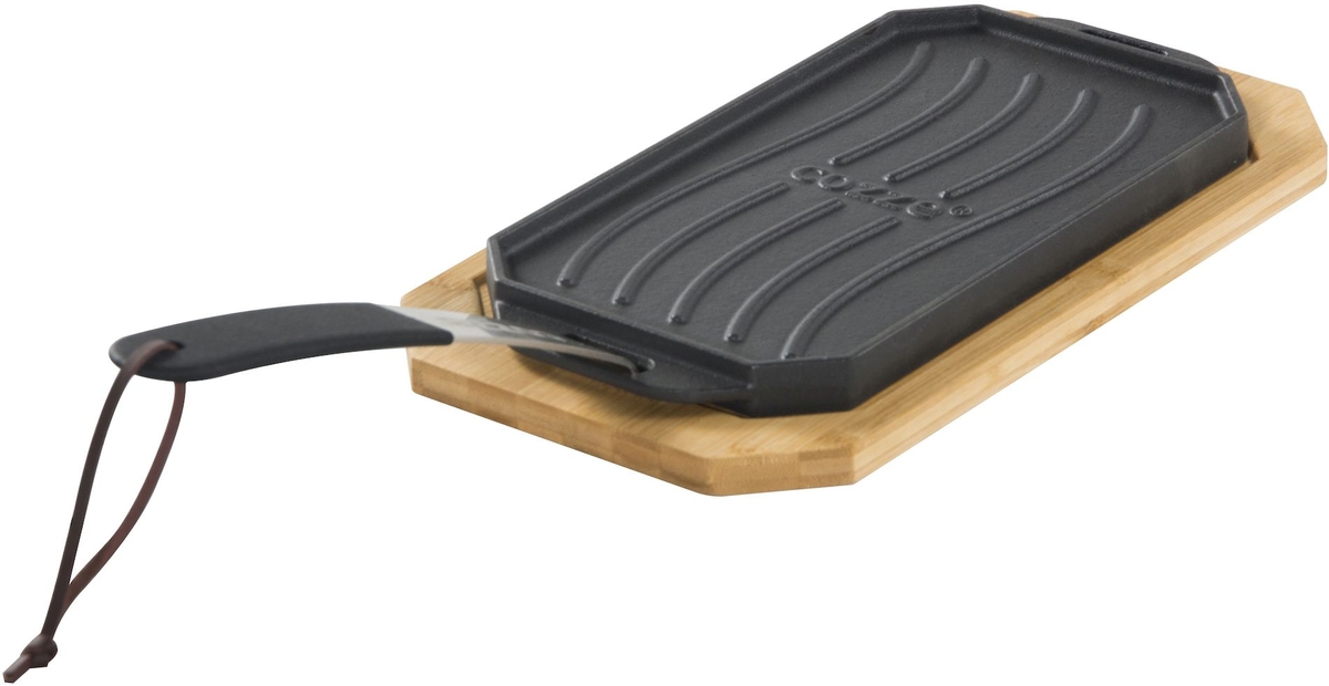 Cozze gietijzeren pan met serveerplank - 16,5 cm