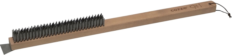 Cozze staalborstel - hout en RVS